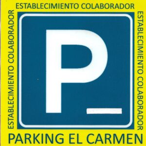 parking el carmen pegatina