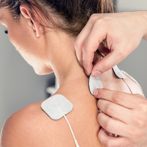 TENS treatment in physical therapy